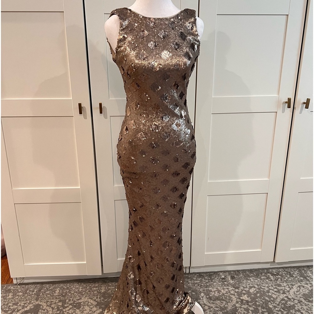 Dress the Population- gorgeous sequin evening gown